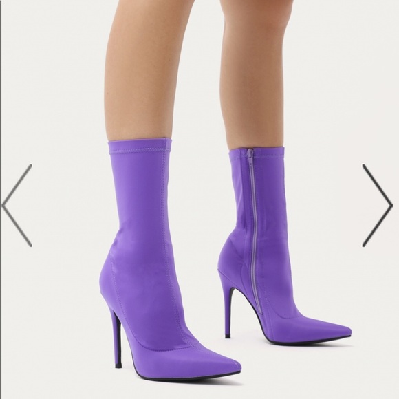 lilac gogo boots